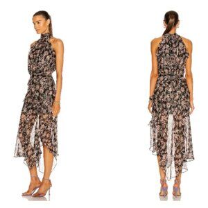 Veronica Beard - Kailey Floral Silk Halter Dress